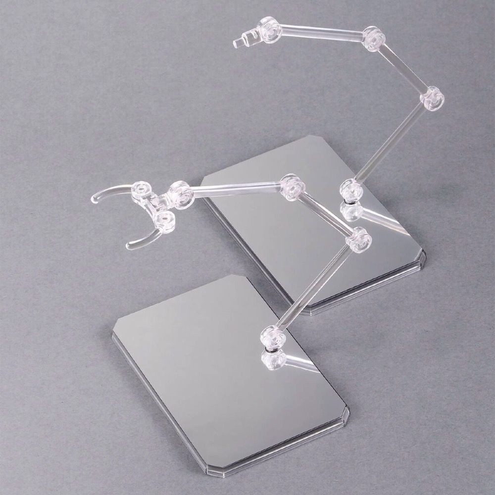 Clear Action Base 6 w/ Mirror Stickers Set, Bandai Hobby Action Base (Gundam Model Accessory)