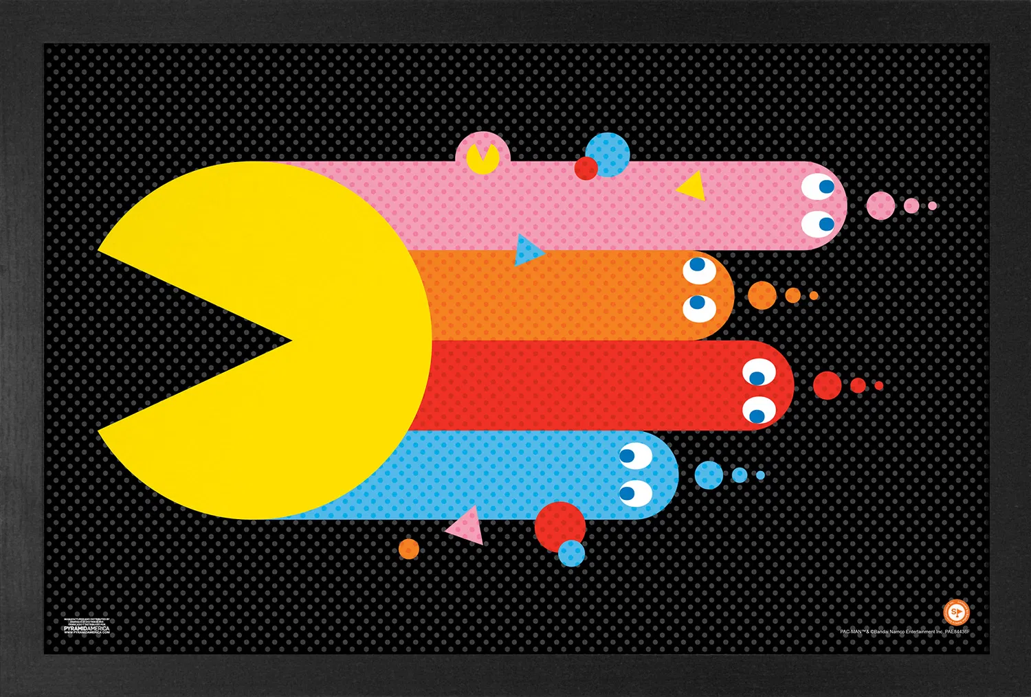 Pac-Man - Streaks (11"x17" Gel-Coat) (Order in multiples of 6, mix and match styles)