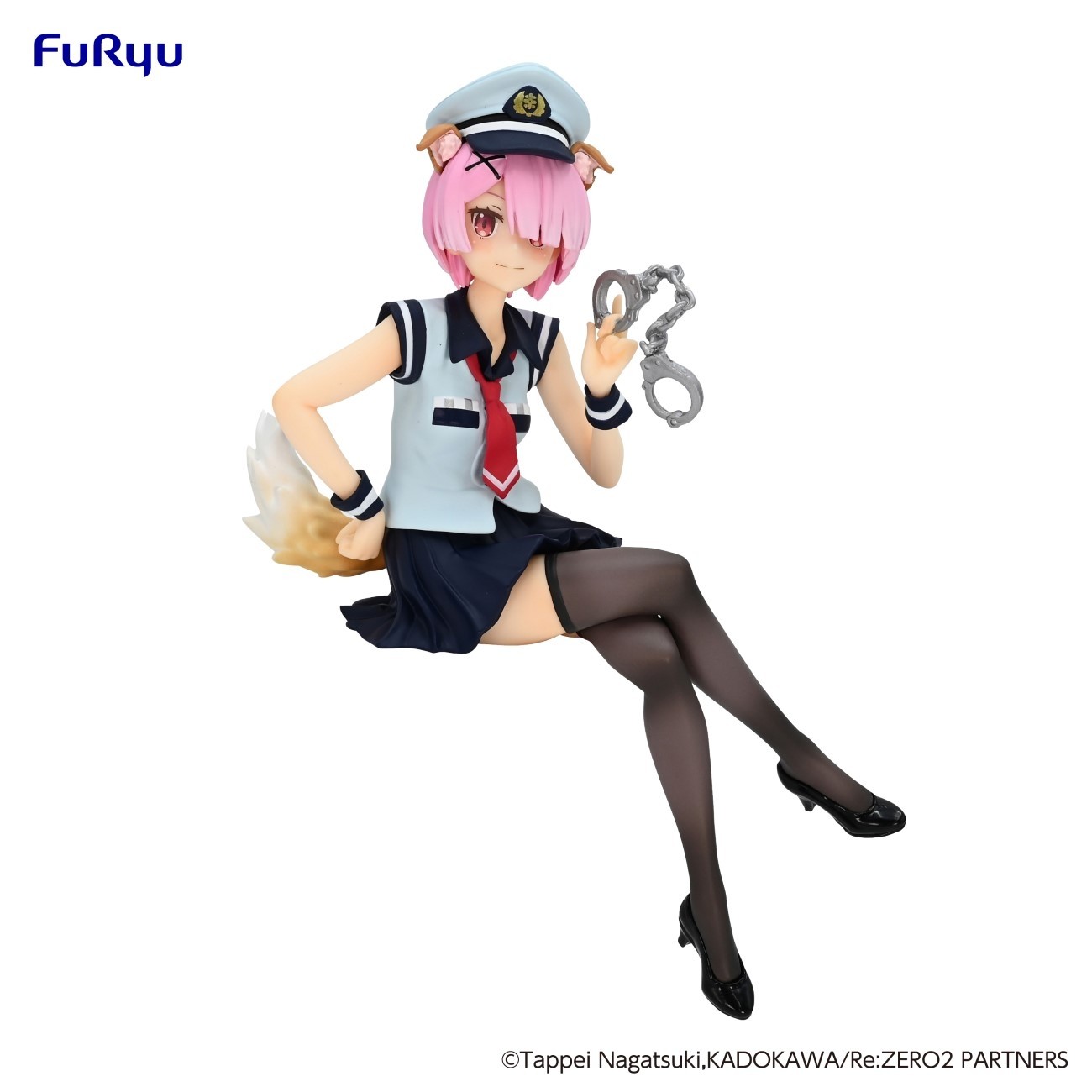 Re:ZERO Starting Life in Another World - Noodle Stopper Figure - Ram Police Officer Cap with Dog Ears (1123)