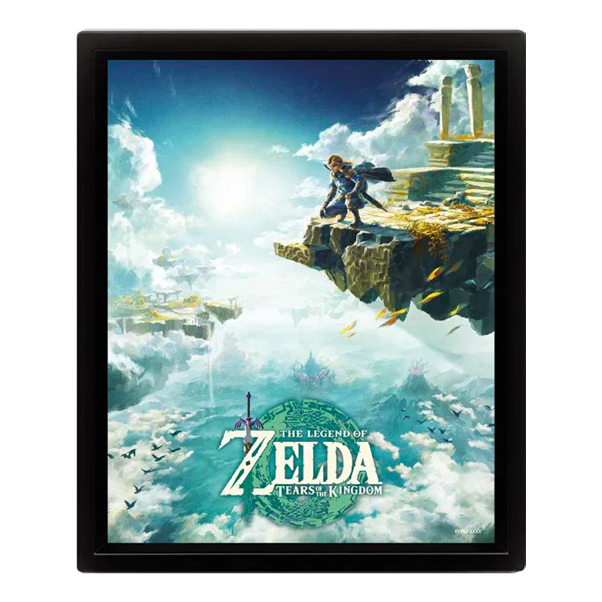 Zelda - Tears of the Kingdom - Hyrule Skies (8"x10" Lenticular Shadow Box)