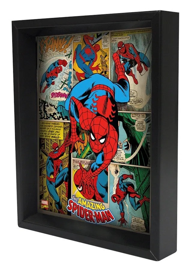 Marvel - Spider-Man - Panels (8"x10" Lenticular Shadow Box)