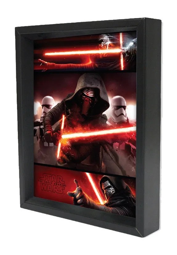 Star Wars - The Force Awakens - Kylo Ren Panels (8"x10" Lenticular Shadow Box)