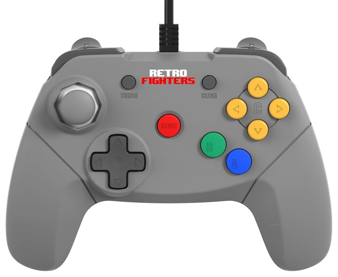 Retro Fighters Brawler64 Controller - Grey
