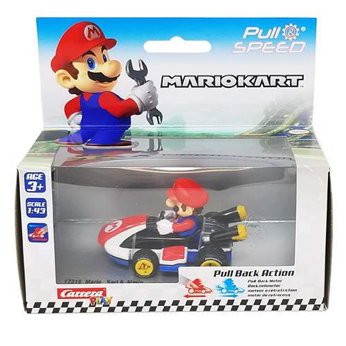 Mariokart Pullback Toy MARIO