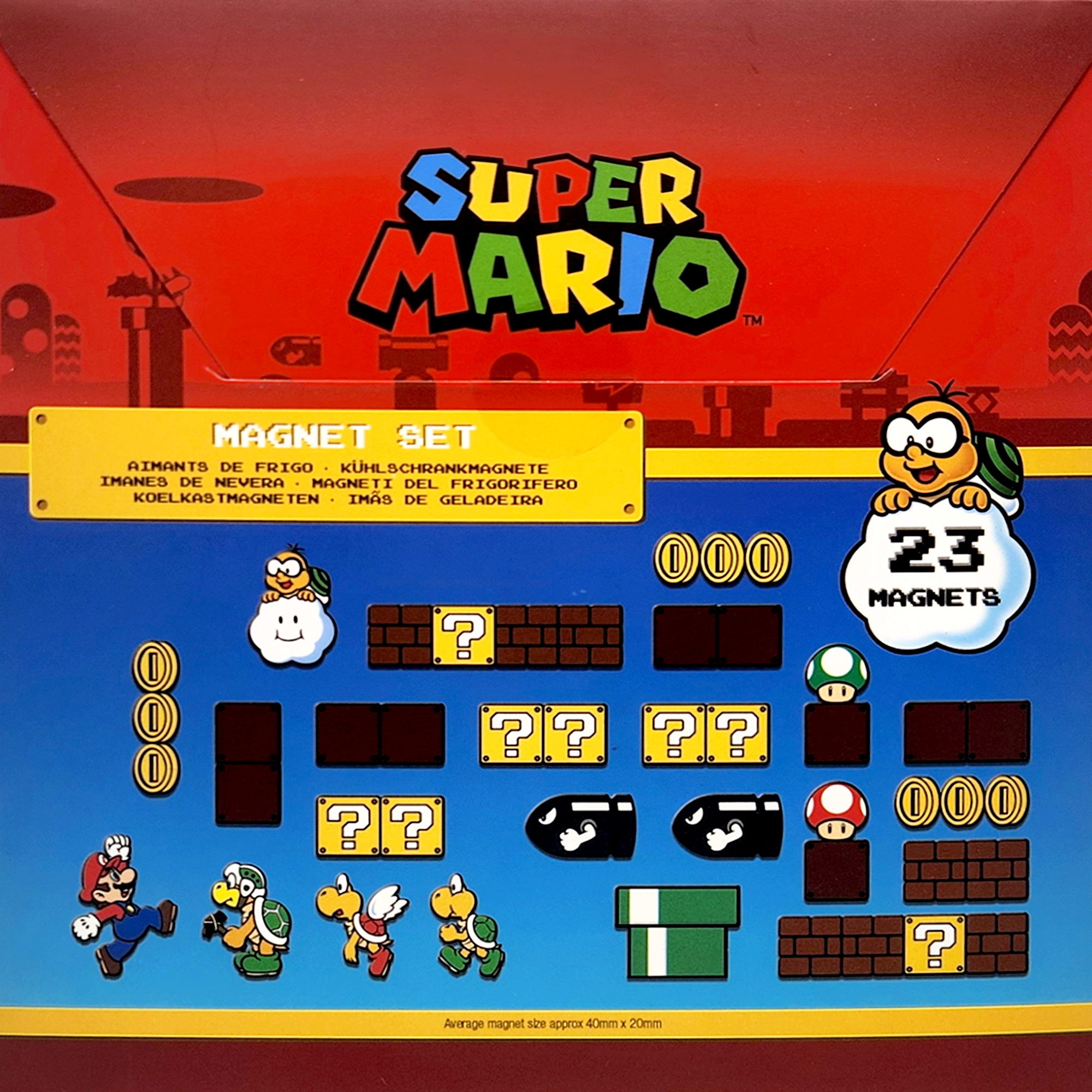 Super Mario - Magnet Set (23 Magnets each) (1224)