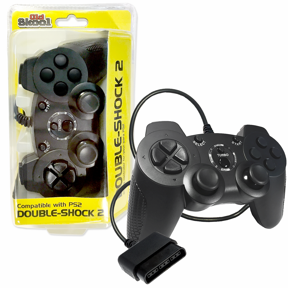 PS2 Wired DOUBLE-SHOCK 2 Controller (BLACK)