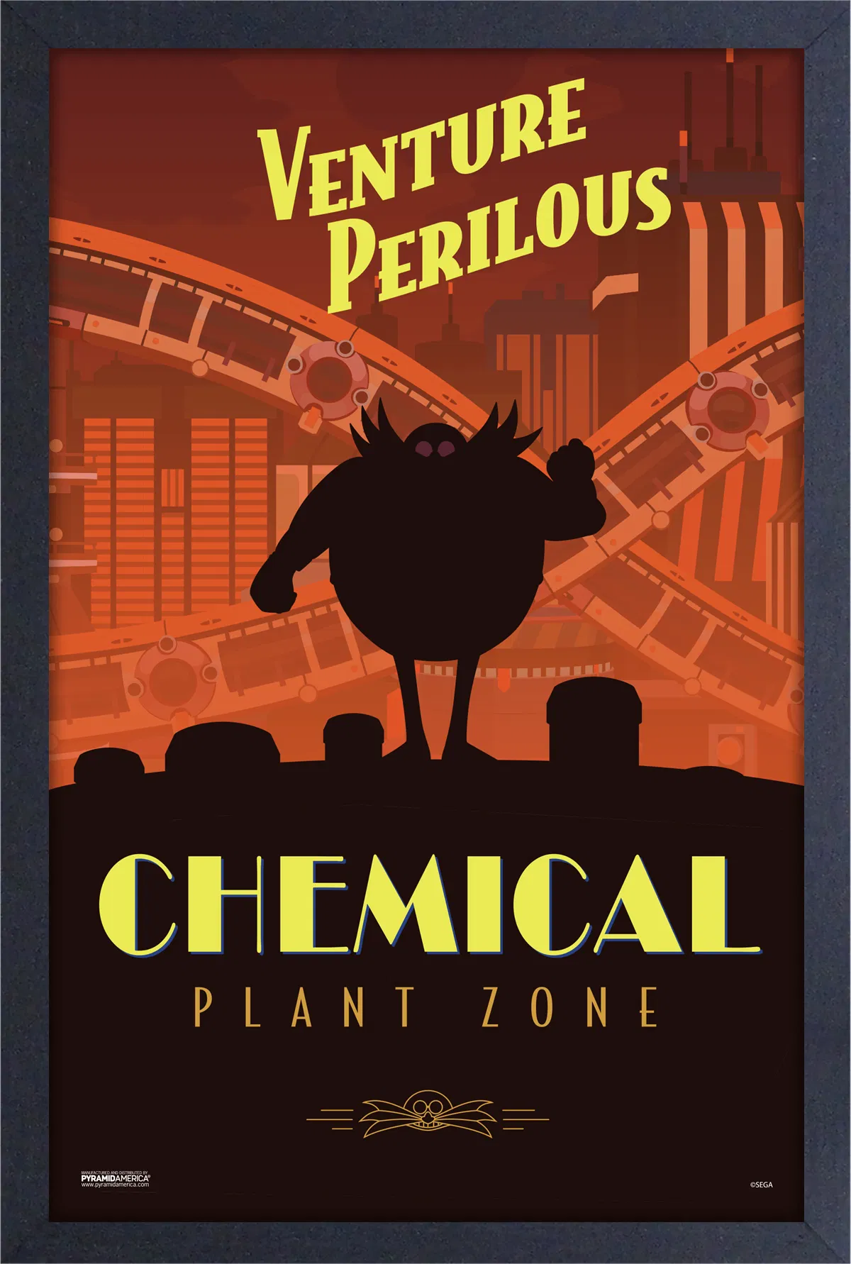 Sonic the Hedgehog - Chemical Plant Zone (11"x17" Gel-Coat) (Order in multiples of 6, mix and match styles)