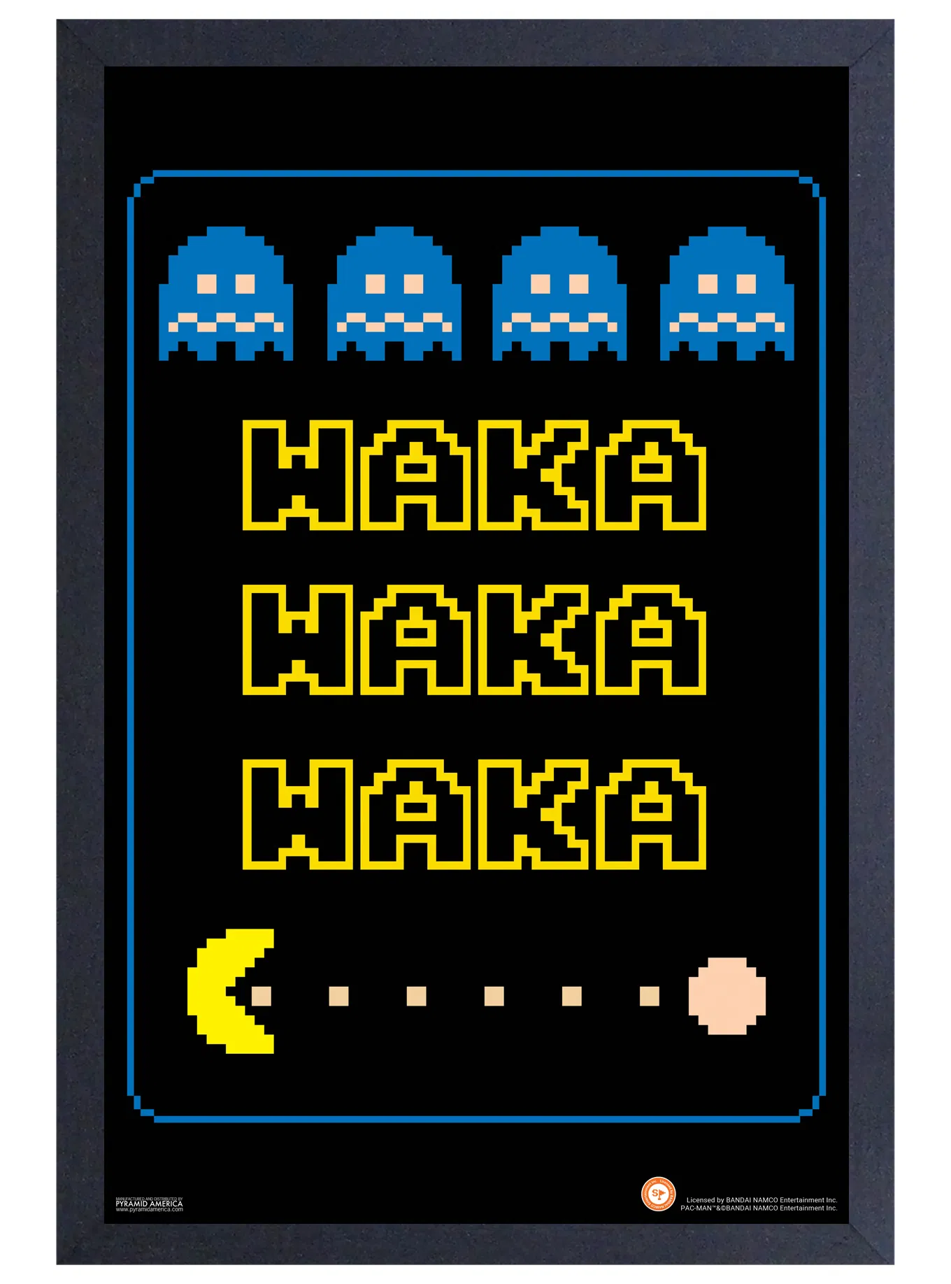 Pac-Man - Waka-Waka Retro (11"x17" Gel-Coat) (Order in multiples of 6, mix and match styles)
