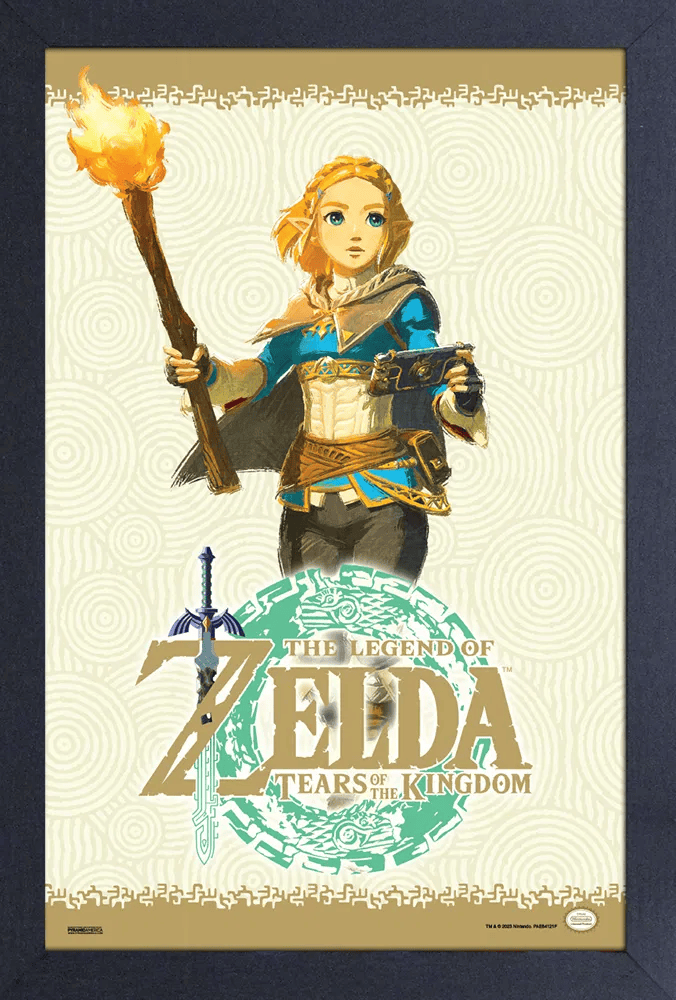 Zelda - TotK - Zelda with Torch  (11"x17" Gel-Coat) (Order in multiples of 6, mix and match styles)
