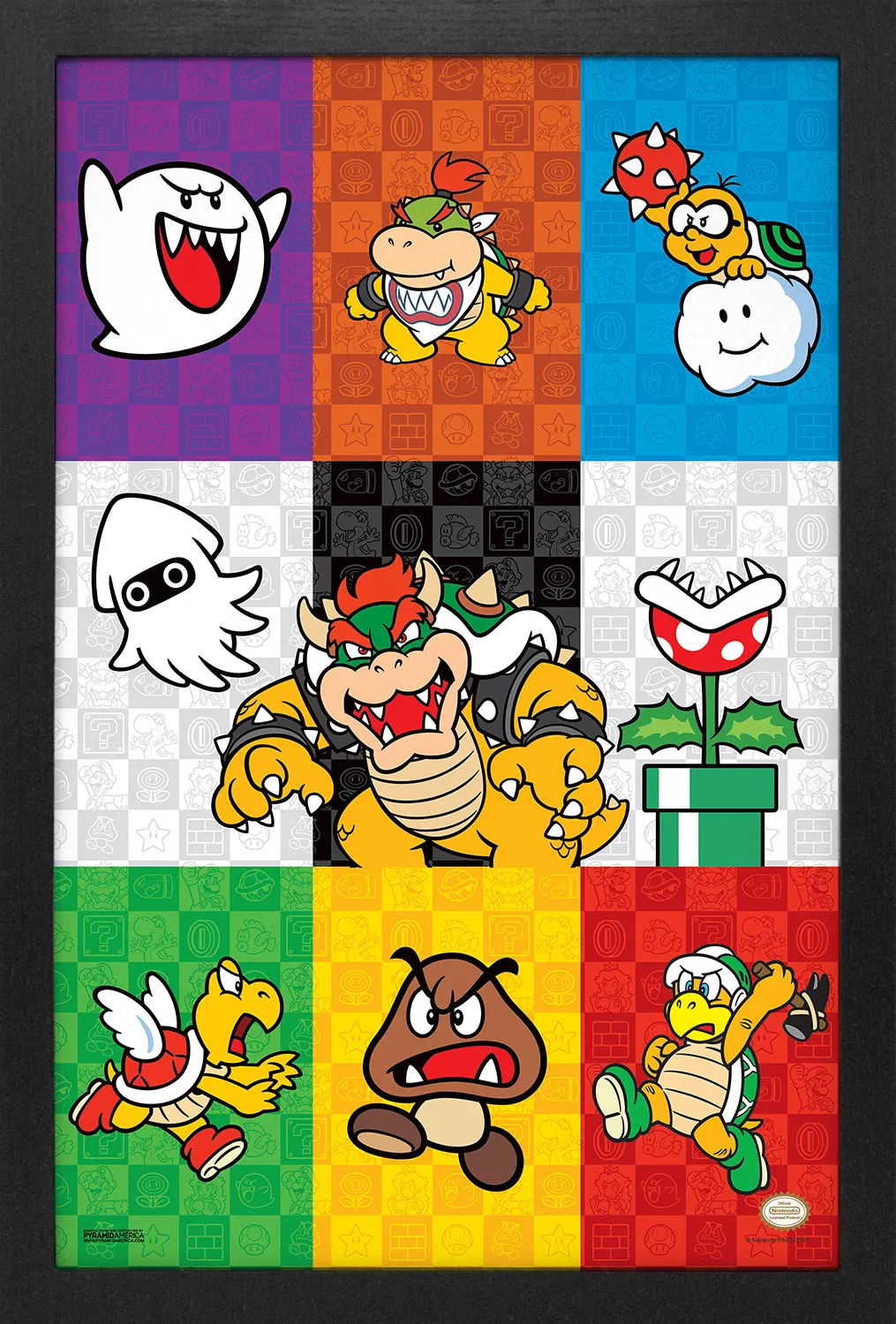 Super Mario - Pop-Art Villains (11"x17" Gel-Coat) (Order in multiples of 6, mix and match styles)