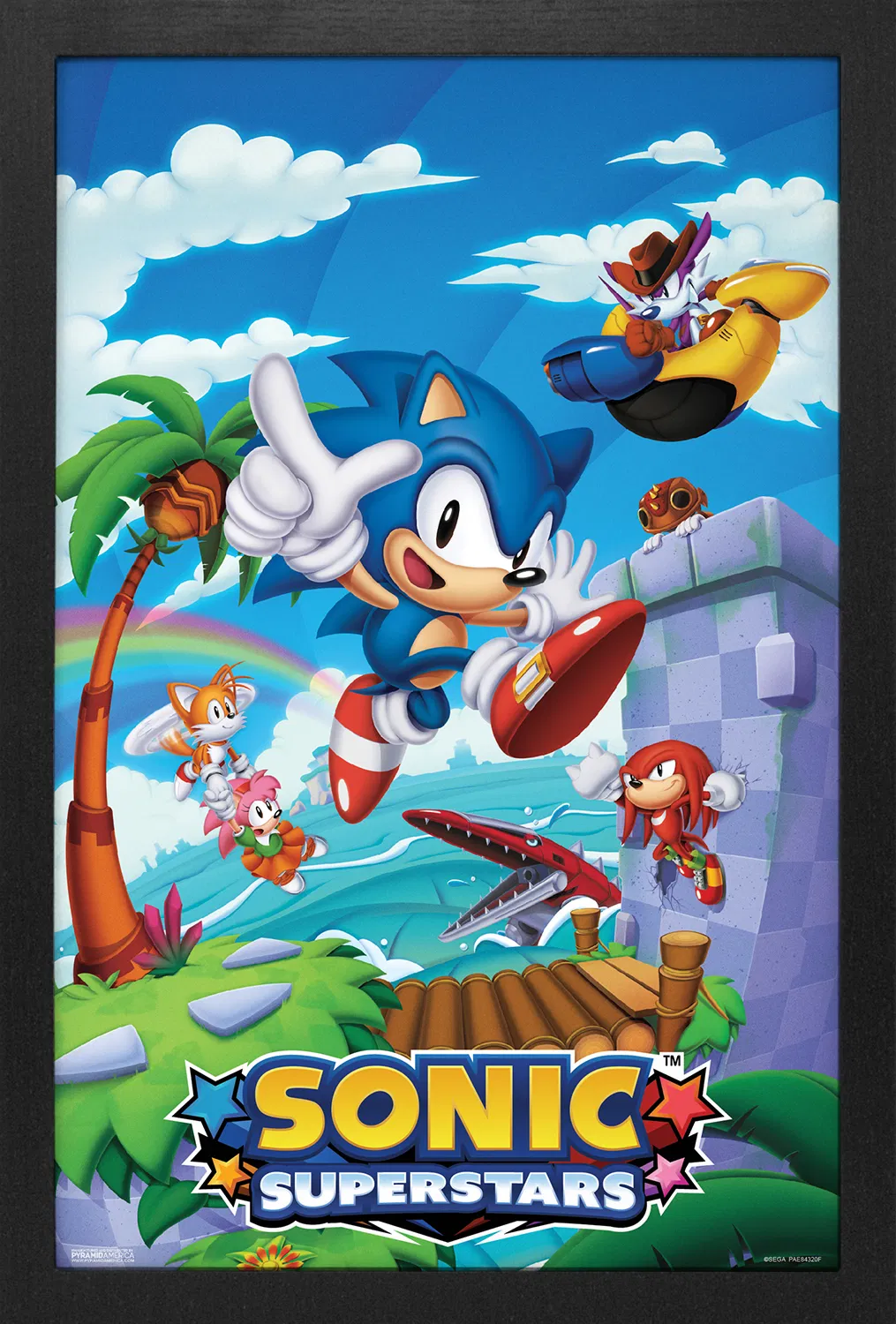 Sonic the Hedgehog - Superstars - Teamwork (11"x17" Gel-Coat) (Order in multiples of 6, mix and match styles)