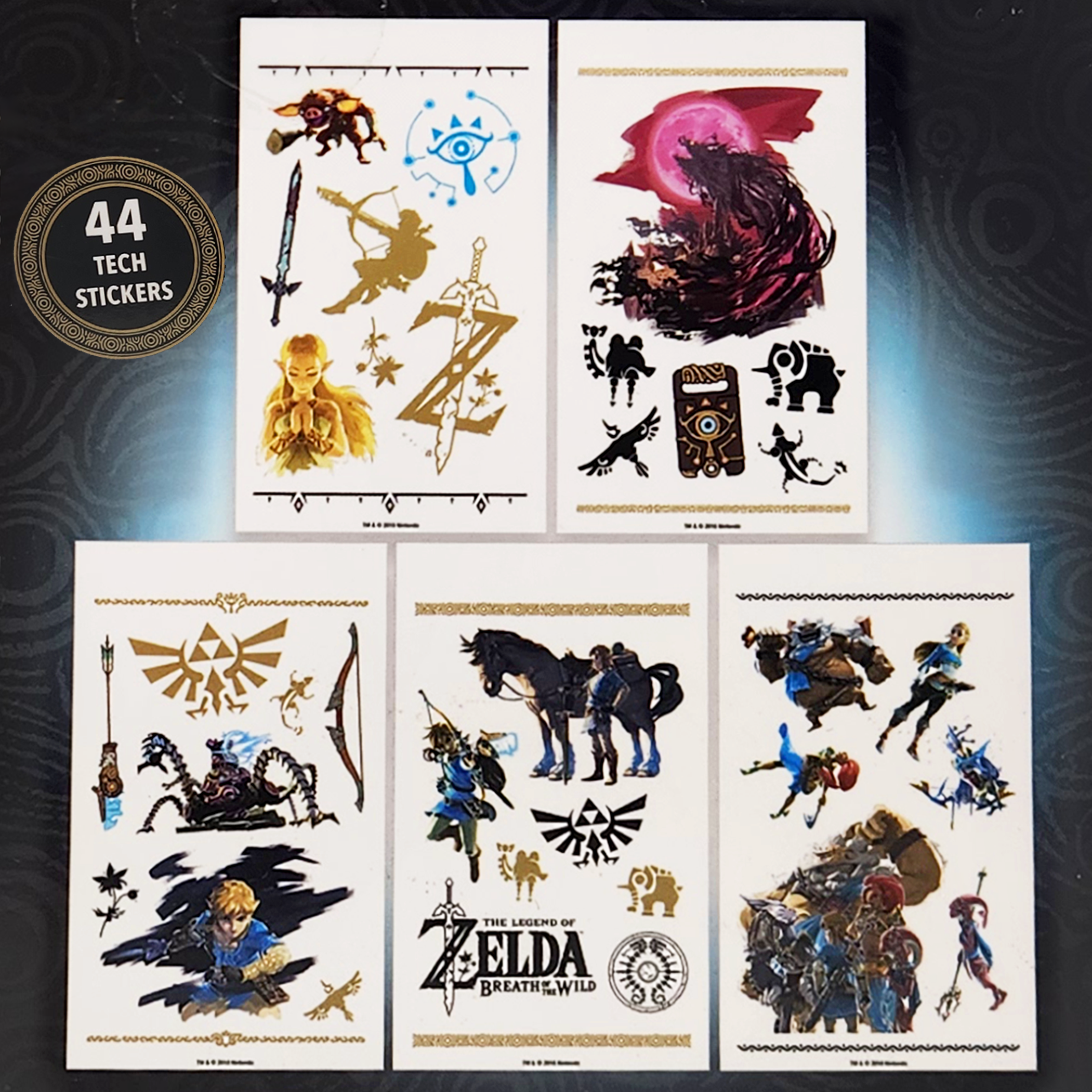 The Legend of Zelda: Breath of the Wild - Tech Stickers (44 Stickers each) (1224)