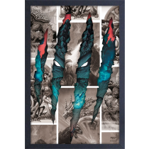 Godzilla - Slashing Through (11"x17" Gel-Coat) (Order in multiples of 6, mix and match styles)