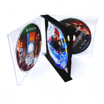 4 Disk CD Jewel Case for Multi-Disk Games (Case of 20)