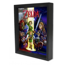 Zelda - Ocarina of Time (8"x10" Lenticular Shadow Box)