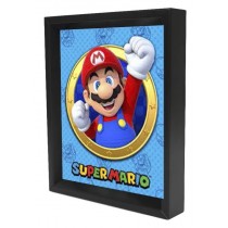 Super Mario - Mario Golden Ring (8"x10" Lenticular Shadow Box)