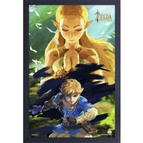 Zelda - BotW - Zelda & Link (11"x17" Gel-Coat) (Order in multiples of 6, mix and match styles)