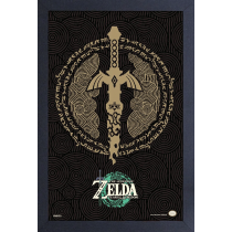 Zelda - TotK - Master Sword Icon  (11"x17" Gel-Coat) (Order in multiples of 6, mix and match styles)