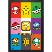Super Mario - Pop-Art Items (11"x17" Gel-Coat) (Order in multiples of 6, mix and match styles)