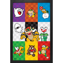 Super Mario - Pop-Art Villains (11"x17" Gel-Coat) (Order in multiples of 6, mix and match styles)